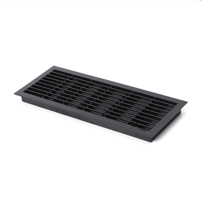 Black Plastic Air Vent with Fly Screen Mesh | Garage Door Ventilation Window – Model WT-W110008