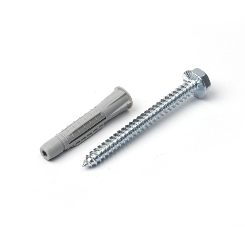 Lag Screw with Plastic Washer 8×80 mm (13 mm Head) | Garage Door Mounting Set – Model WT-C12009