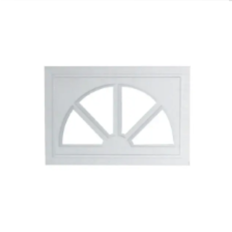 Garage Door White Decorative Window | Single Glass Panel Design – Model WT-W110003