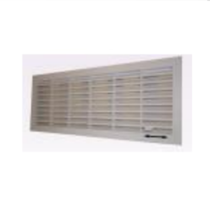 White Plastic Air Vent with Fly Screen Mesh | Garage Door Vent Window – Model WT-W110009