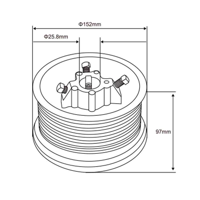 18′ Cable Drum | Extended Reach Cable Drum – Model WT-D10006