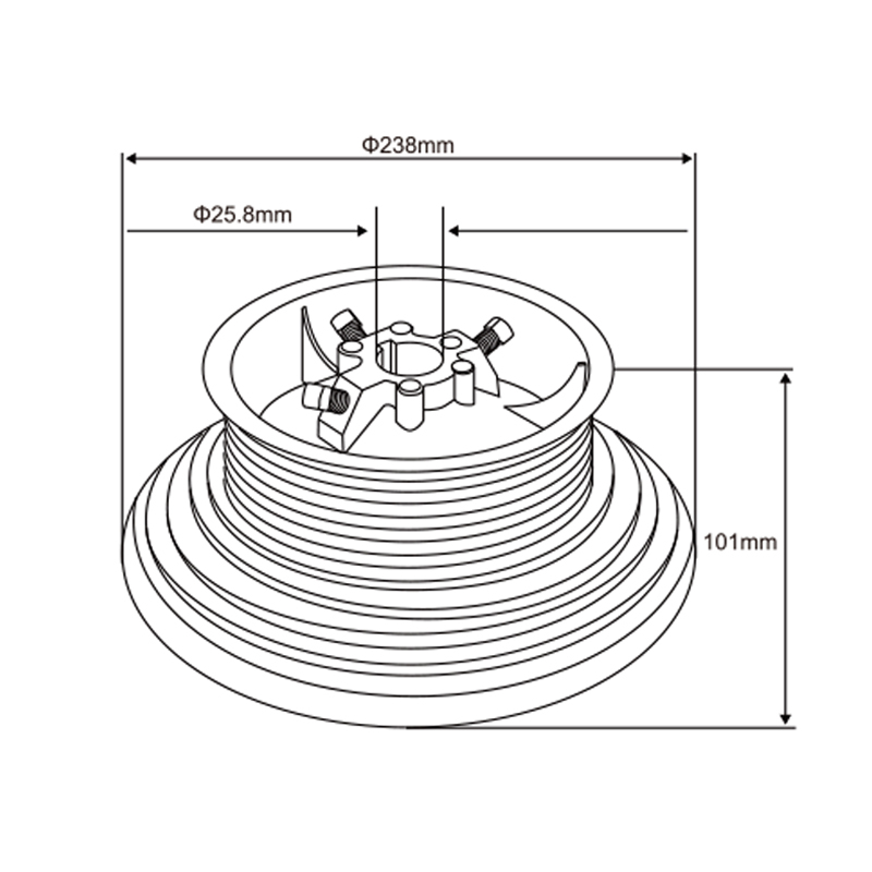 120′ Cable Drum | Extra-Long Cable Drum System – Model WT-D10010