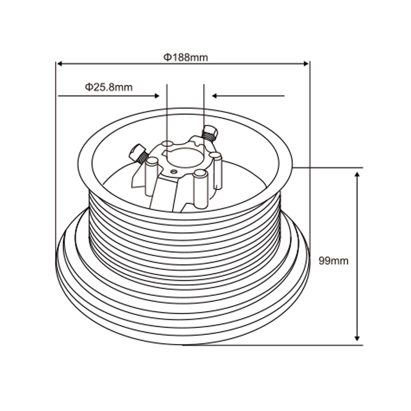 5–54′ Cable Drum | Multi-Height Vertical Lift Cable Drum – Model WT-D10009