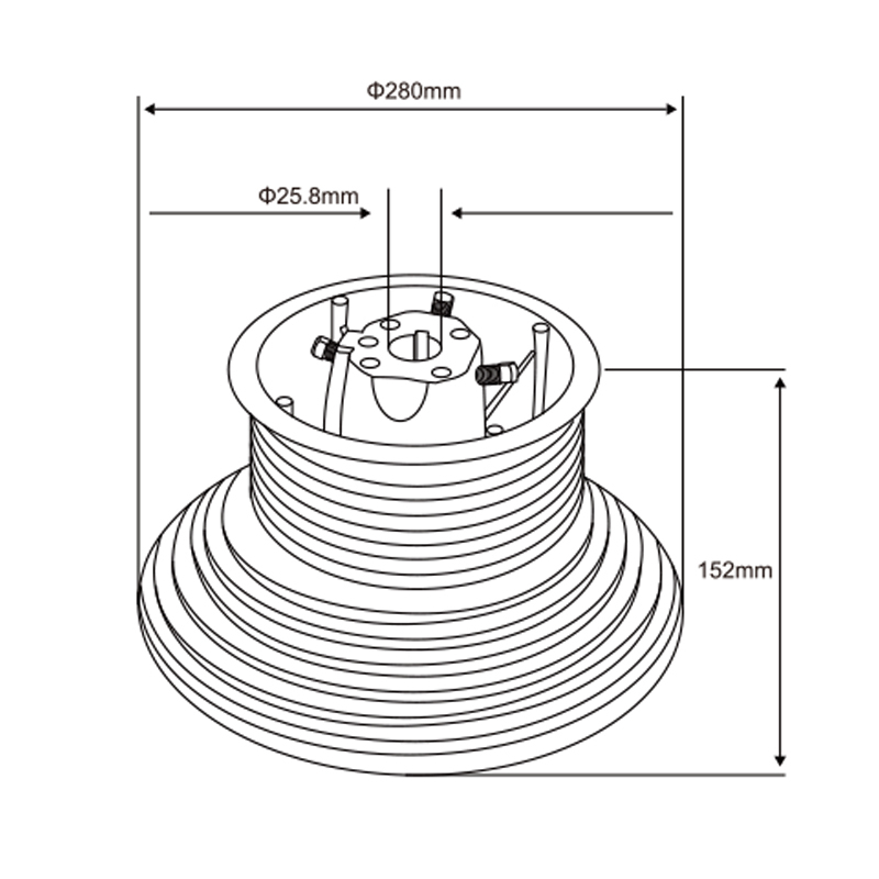 164′ Cable Drum | Ultra-Extended Cable Drum – Model WT-D10011