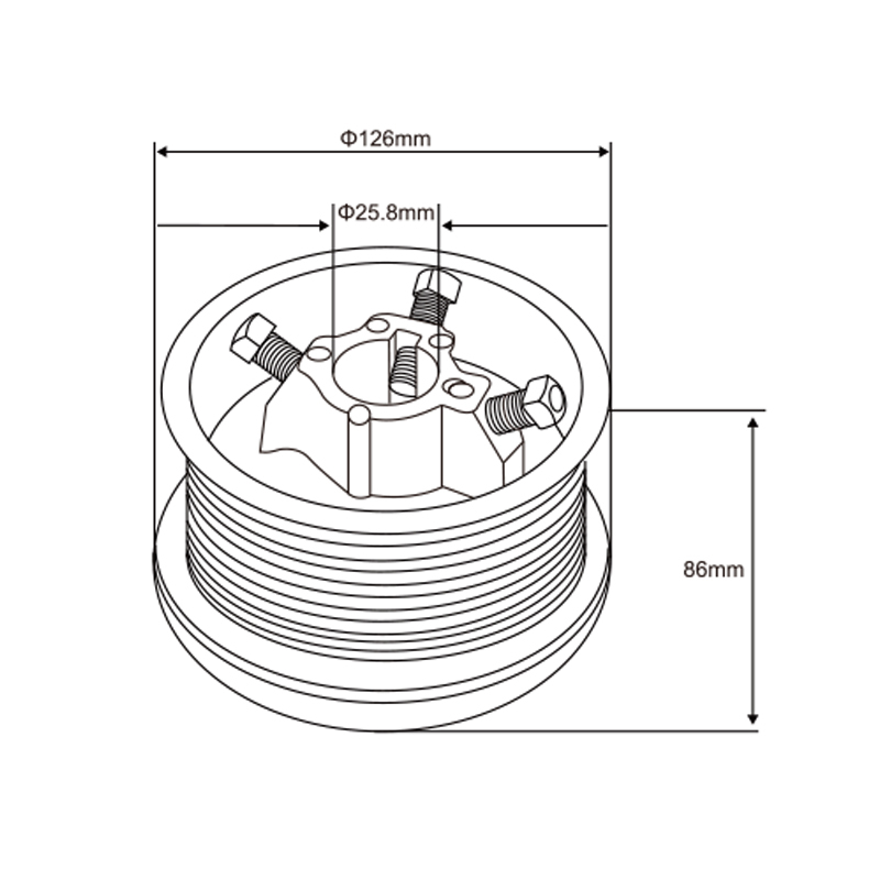 12&prime; Cable Drum | Reinforced Cable Winding Drum &ndash; Model WT-D10004