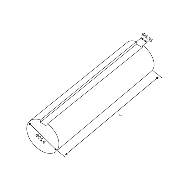 Galvanized Solid Shaft with Keyway | Heavy-Duty Garage Door Torsion Shaft – Model WT-K70002