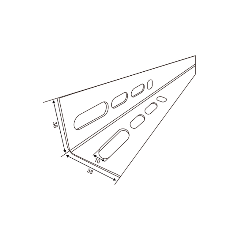 Corner Support for Horizontal Track | Garage Door Rail Reinforcement &ndash; Model WT-T50020