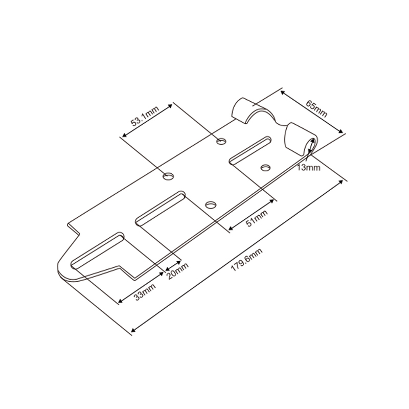 Top Bracket Support for Double Track (3 mm) | Premium Upper Support – Model WT-40024