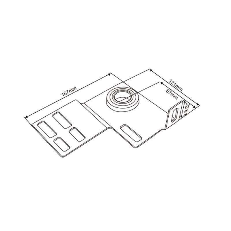 End Support Bearing Bracket with Built-In Bearing | Durable Garage Door Hardware – Model WT-B30003