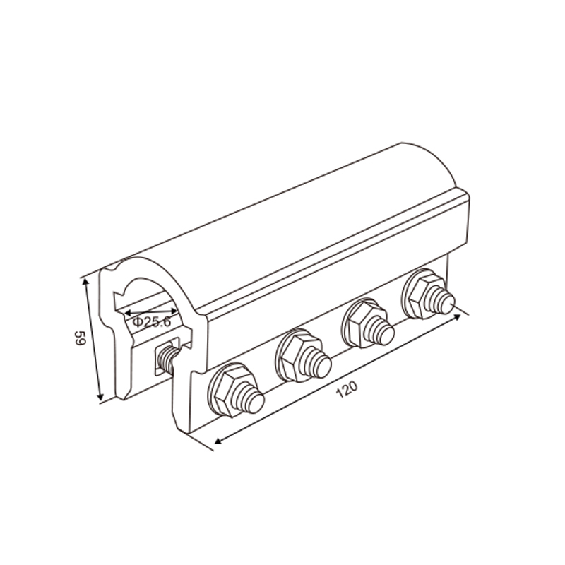Aluminum Coupler with Integrated Keyway | Corrosion-Resistant Garage Door Connector – Model WT-K70011