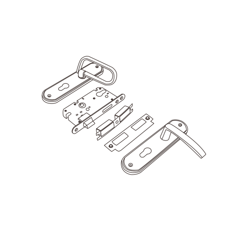 Garage Door Lock for Pass-Through Door | Entry Security Lock – Model WT-L80004
