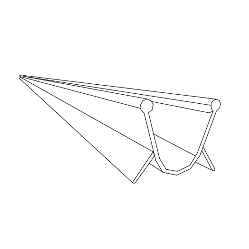 Rubber Bottom Profile | Weather-Resistant Garage Door Seal – Model WT-P100007