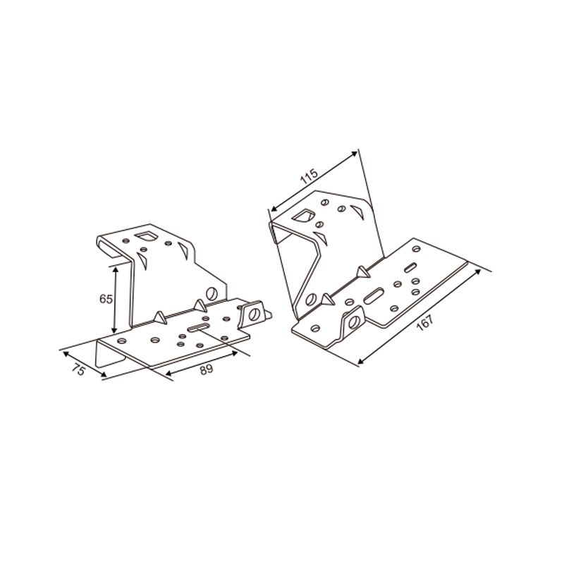 Standard Bottom Bracket | Garage Door Lower Frame Support Plate – Model WT-40021