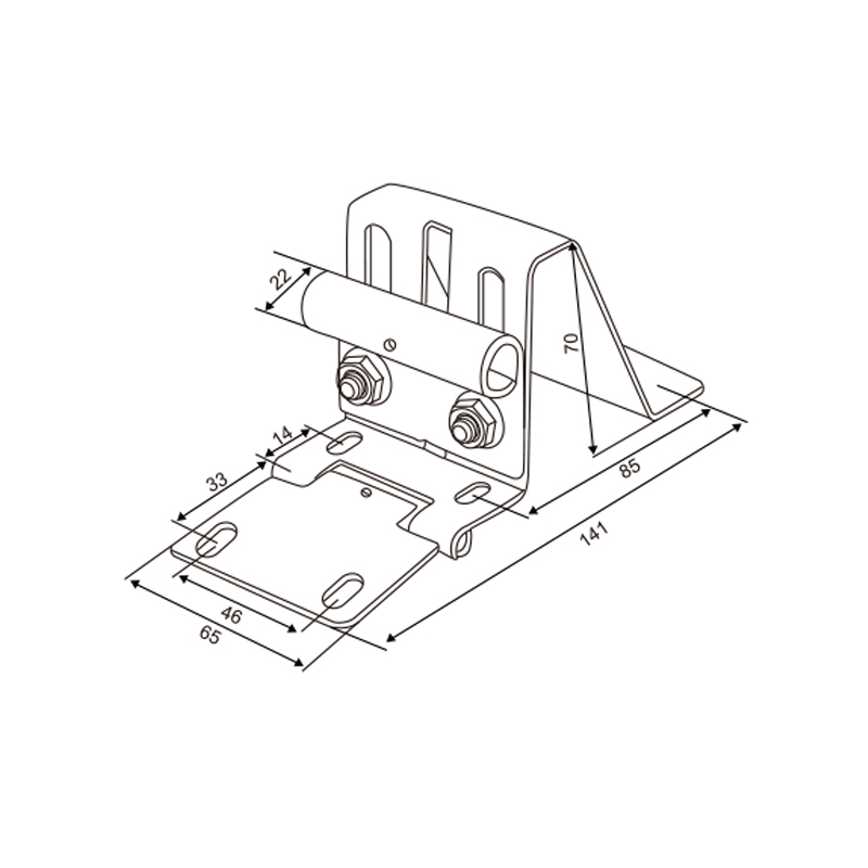 White Powder-Coated Finger-Protection Side Hinge | 2.0 mm Protective Hinge – Model WT-T60027