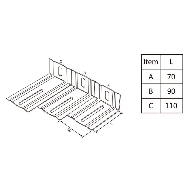 Jamb Bracket for Vertical Track | Garage Door Vertical Support Mount &ndash; Model WT-T50016