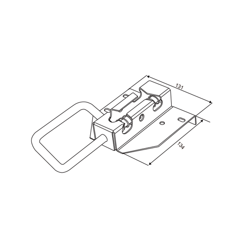 Industrial Door Shoot Bolt | Heavy-Duty Locking Bolt – Model WT-L80009