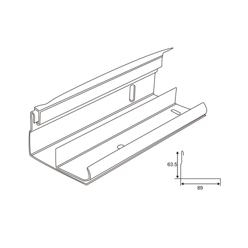 Track Set with Seal | Garage Door Rail & Protective Seal Kit &ndash; Model WT-T50008