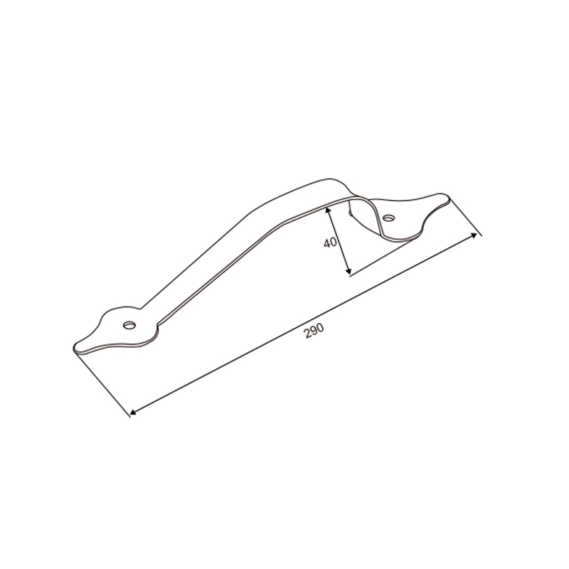 Decorative Garage Door Handle | Premium Exterior Styling – Model WT-L80029