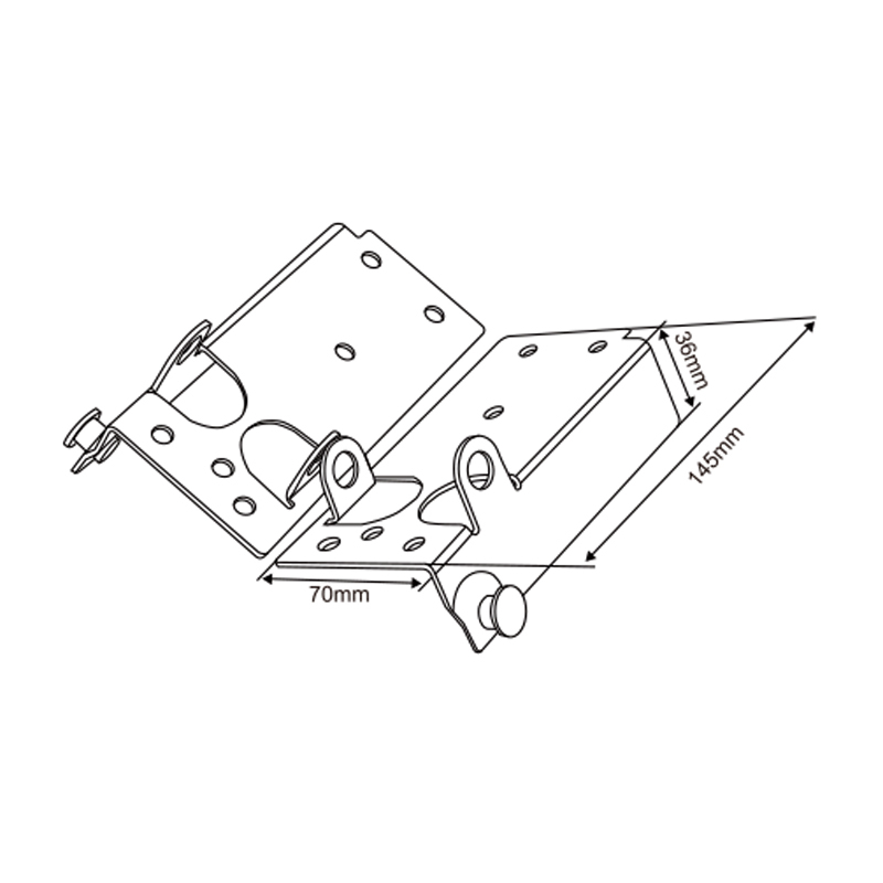 Residential Bottom Bracket Support | Standard Garage Door Lower Frame Support – Model WT-40014
