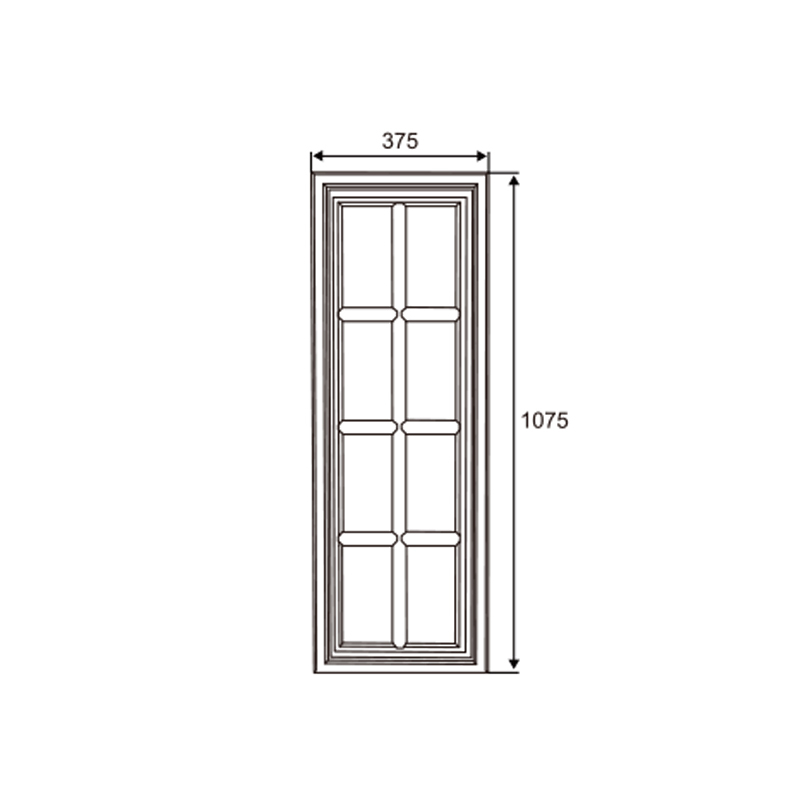 Garage Door Long Decorative Window | XL Decorative Window Insert – Model WT-W110013