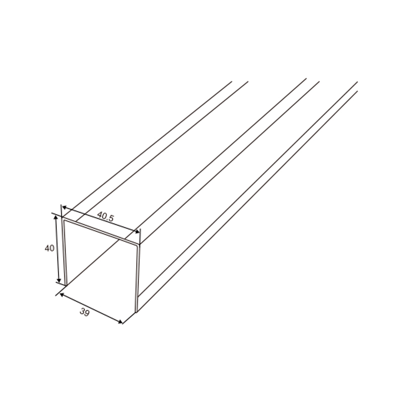 Aluminum Profile for Pass Door | Lightweight Door Frame Profile – Model WT-P13007