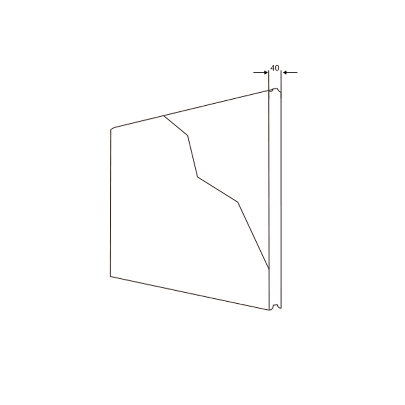 White Standard Garage Door Panel | Replacement Sectional Door Panel – Model WT-P13003