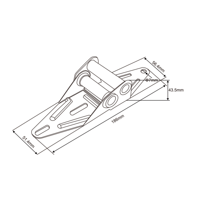 Garage Door Hinge #3 | Reinforced Sectional Door Joint Component – Model WT-T60003