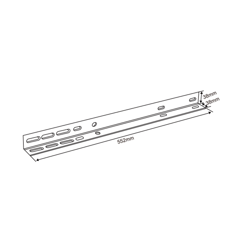 Corner Support for Horizontal Track | Premium Steel Horizontal Bracket &ndash; Model WT-T50021