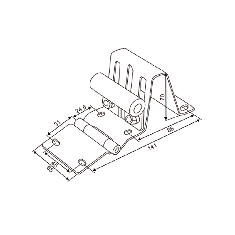 Finger Protection Side Hinge with Plastic Filler | Safety-Enhanced Side Joint – Model WT-T60022