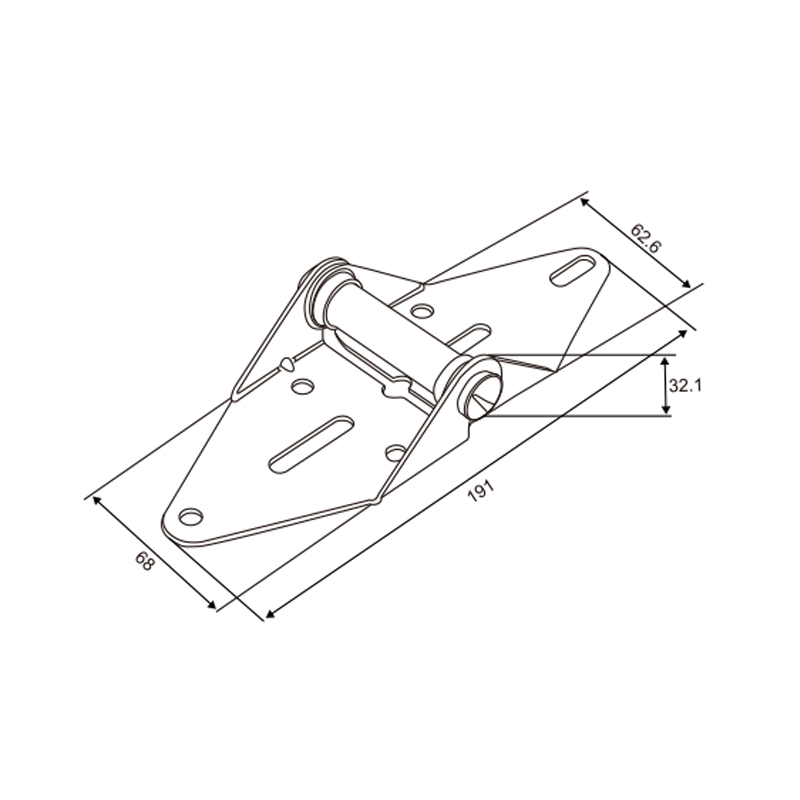 Hinge #1 (14-Gauge) | Replacement Sectional Door Panel Connector – Model WT-T60012