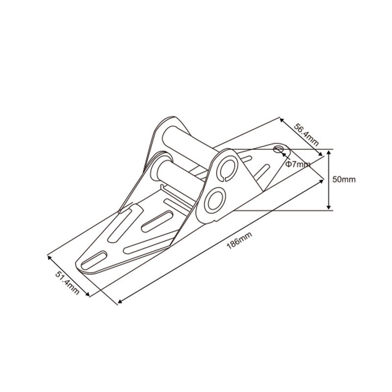 Garage Door Hinge #4 | Structural Panel Link for Sectional Systems – Model WT-T60004