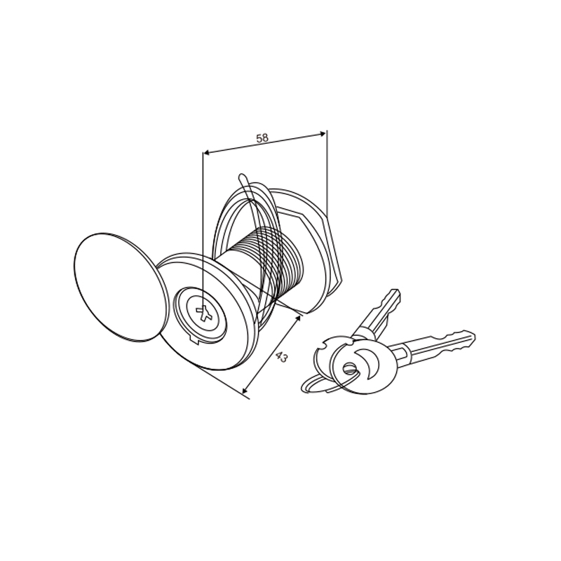 Emergency Garage Door Lock | Dual-Action Safety Lock – Model WT-L80006