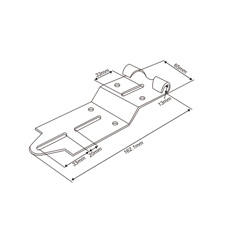 Top Bracket Support for Double Track (3 mm) | Reinforced Upper Mount – Model WT-40023