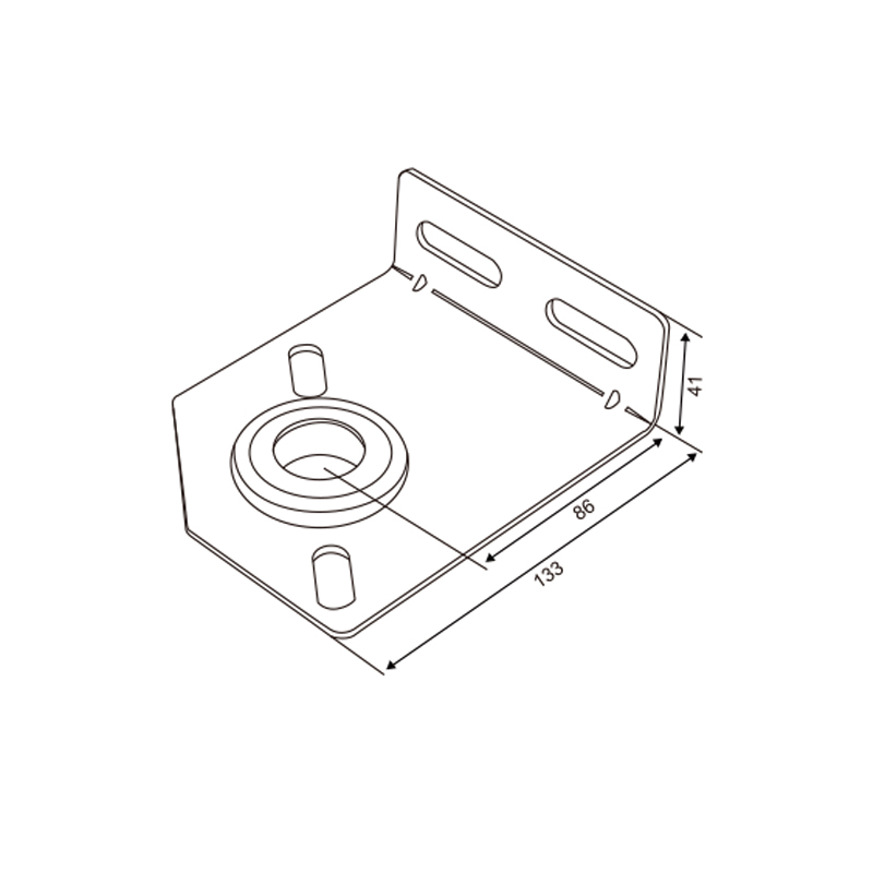 86 Series Residential Center Support Bracket | Heavy-Duty Track Support – Model WT-B30007