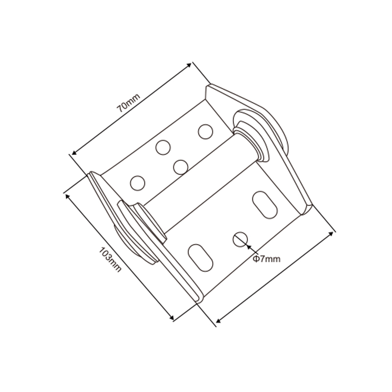 Garage Door Hinge #0 | 13-Gauge Steel Panel Hinge for Sectional Doors – Model WT-T60005