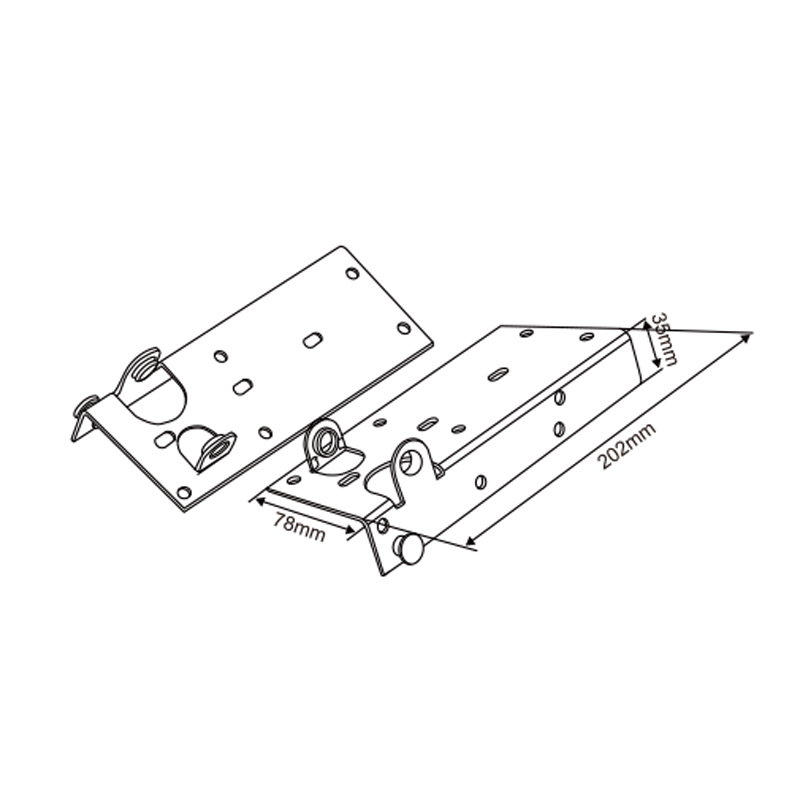 Commercial Bottom Bracket | Heavy-Duty Lower Reinforcement for Garage Doors – Model WT-40016