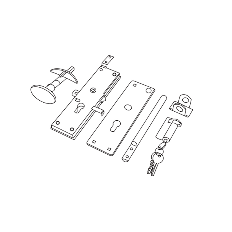 Complete Garage Door Lock Set | Multi-Function Locking Kit – Model WT-L80002