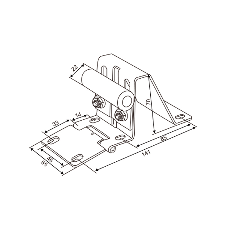 Finger-Protection Side Hinge with Plastic Filler | 2.0 mm Safety Hinge – Model WT-T60026