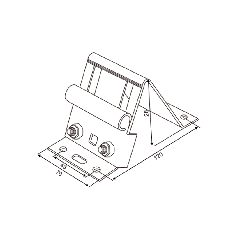 Commercial Top Bracket Support (Alternate) | Reinforced Garage Door Support – Model WT-40010