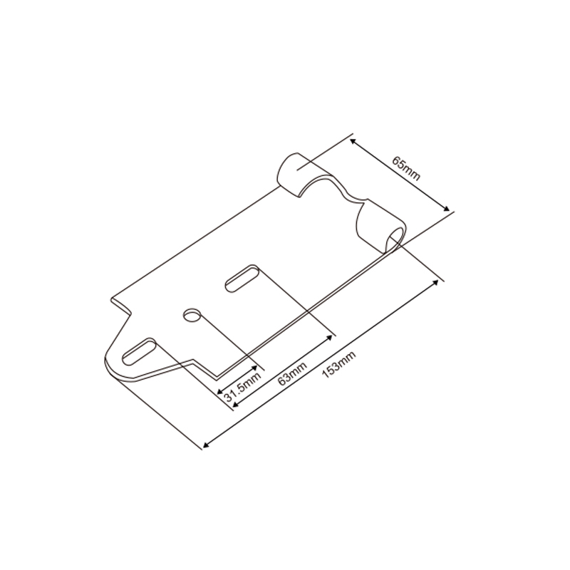 Top Bracket Support for Double Track (3 mm) | Garage Door Upper Mount – Model WT-40022