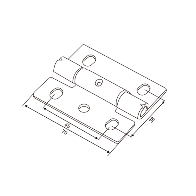 Center Hinge | 2.5 mm Sectional Door Panel Connector – Model WT-T60029