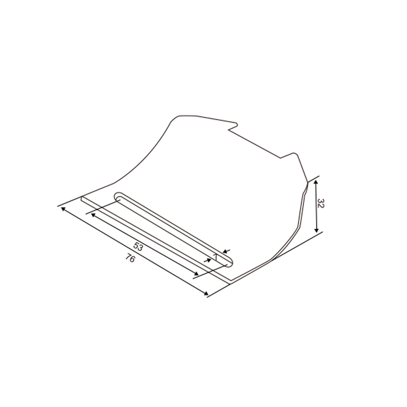 Auto Latch Striker Plate | Garage Door Cable Latch Support – Model WT-L80017
