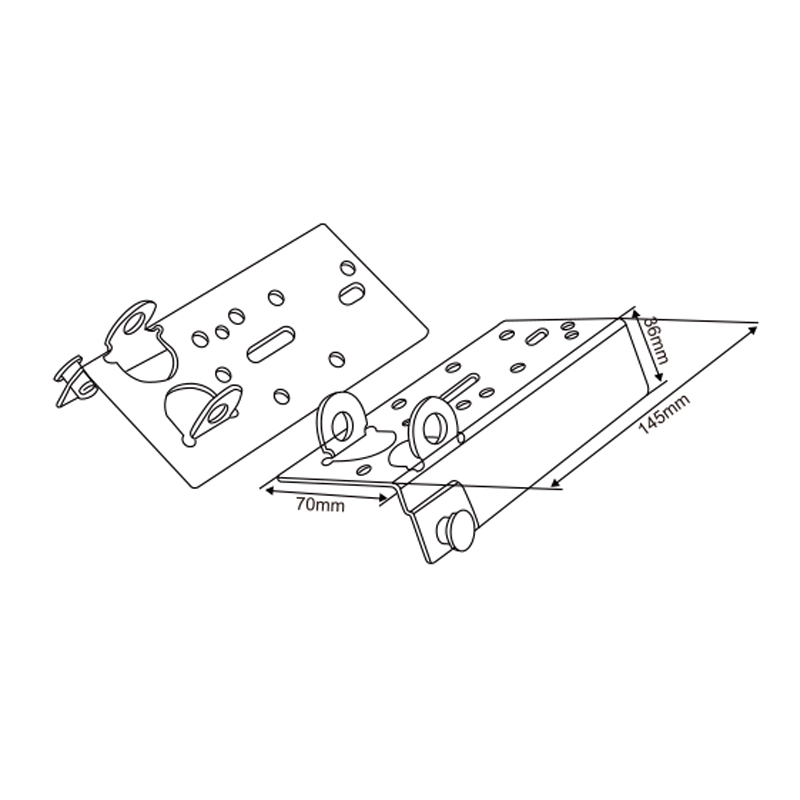 Residential Bottom Bracket Support | Premium Garage Door Lower Mount – Model WT-40015