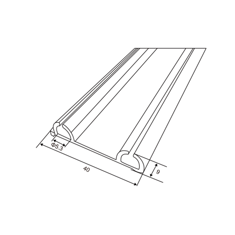 Rubber Bottom Profile | Durable Garage Door Bottom Gasket – Model WT-P100004