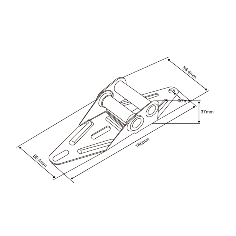 Garage Door Hinge #2 | Precision-Formed Panel Connector – Model WT-T60002