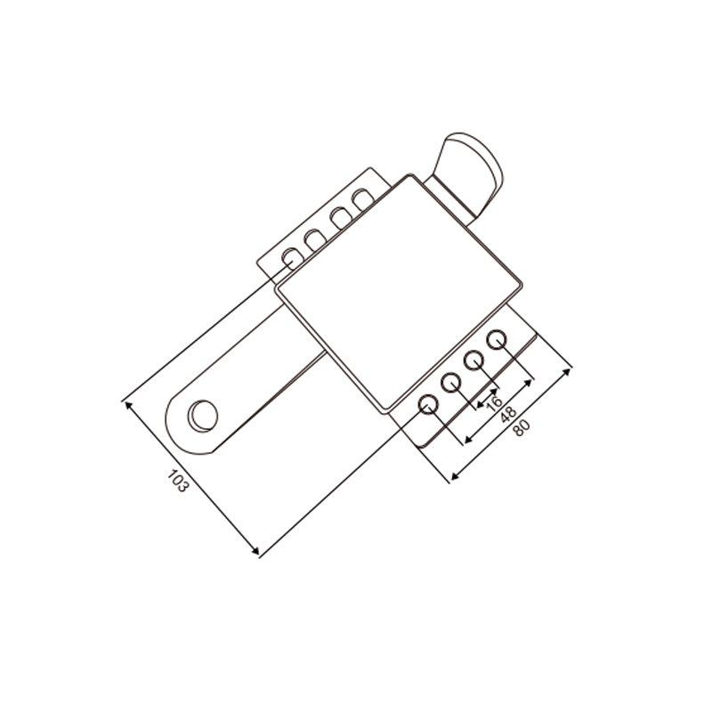 Spring-Loaded Catch | Garage Door Retention with Coil Spring – Model WT-L80020