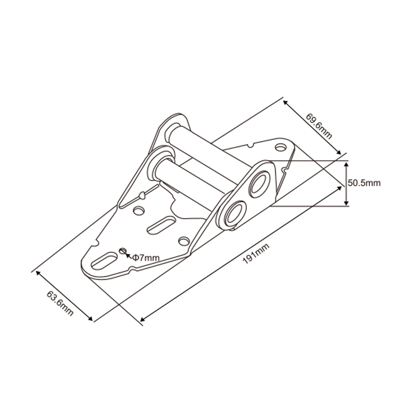 Galvanized Hinge #4 | Anti-Corrosion Panel Joint Bracket – Model WT-T60009