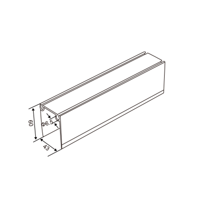 Aluminum Bottom Profile | Garage Door Lower Frame Structural Profile – Model WT-P100001