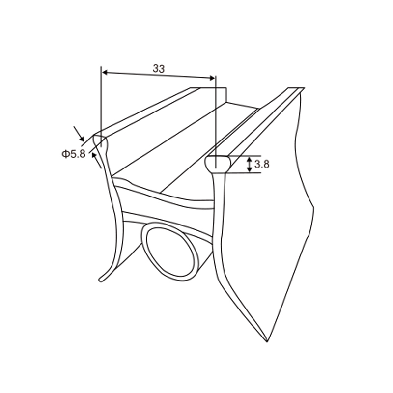Rubber Bottom Profile | Heavy-Duty Garage Door Base Seal – Model WT-P100005