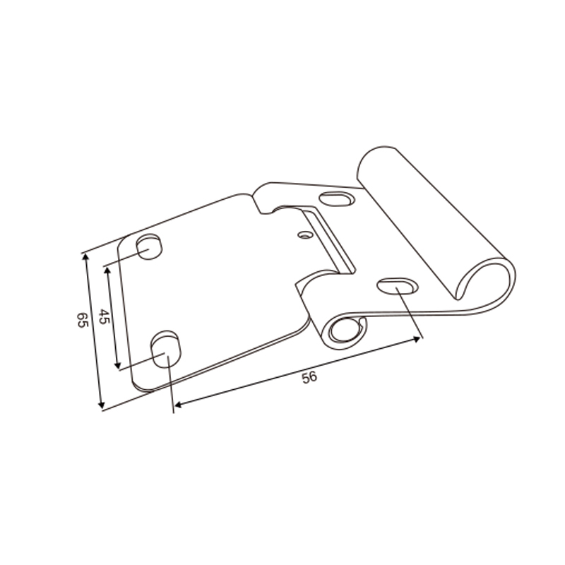 Center Hinge for Double Rollers | 2.0 mm Dual-Roller Support – Model WT-T60034